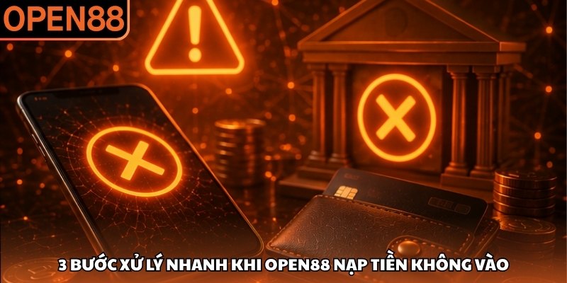 3 bước xử lý nhanh khi Open88 nạp tiền không vào