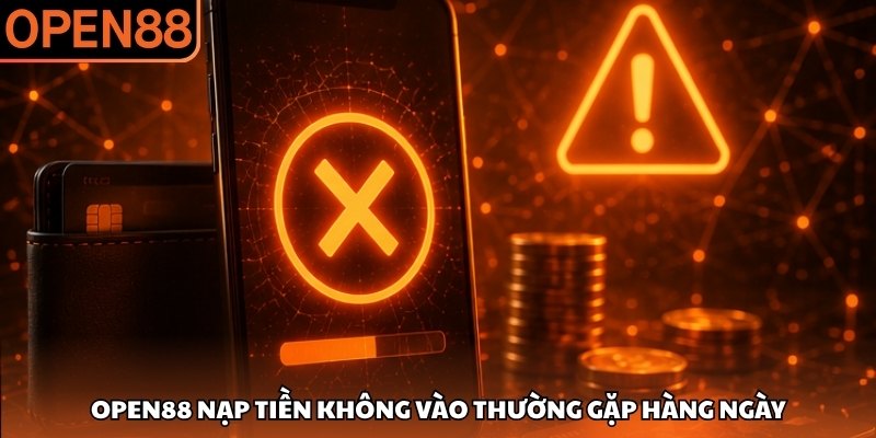 Open88 nạp tiền không vào thường gặp hàng ngày